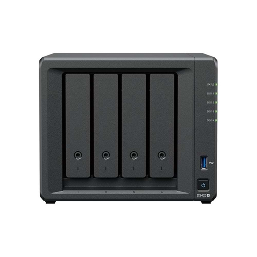 SYNOLOGY DS423 PLUS 2G CELERON QC- 2 GB RAM- 4-diskli Nas Server (Disksiz)