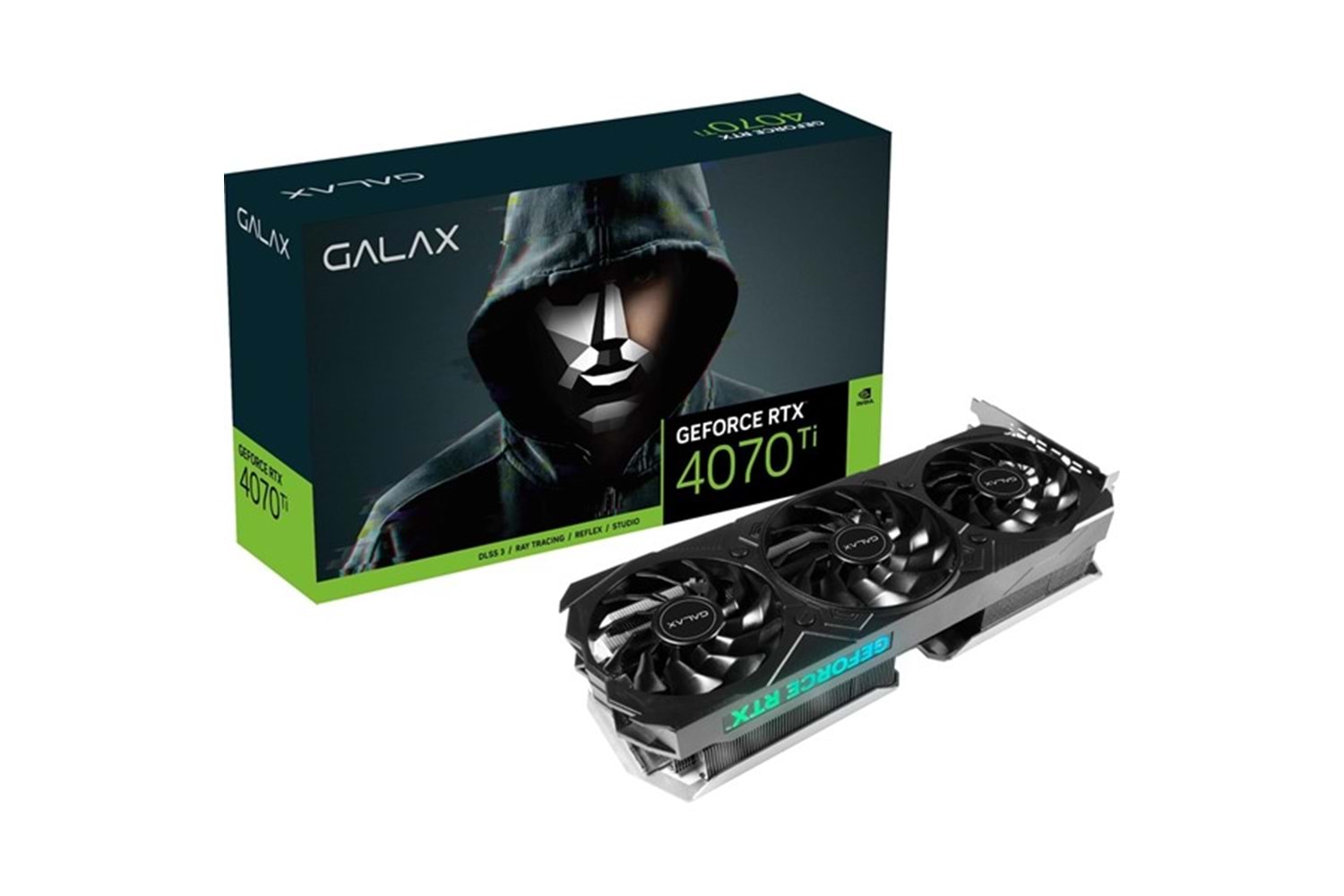 GALAX RTX4070Ti 12GB EX GAMER BLACK GLX-47IOM7MD7AEG GDDR6X 192bit HDMI DP PCIe 16X v4.0