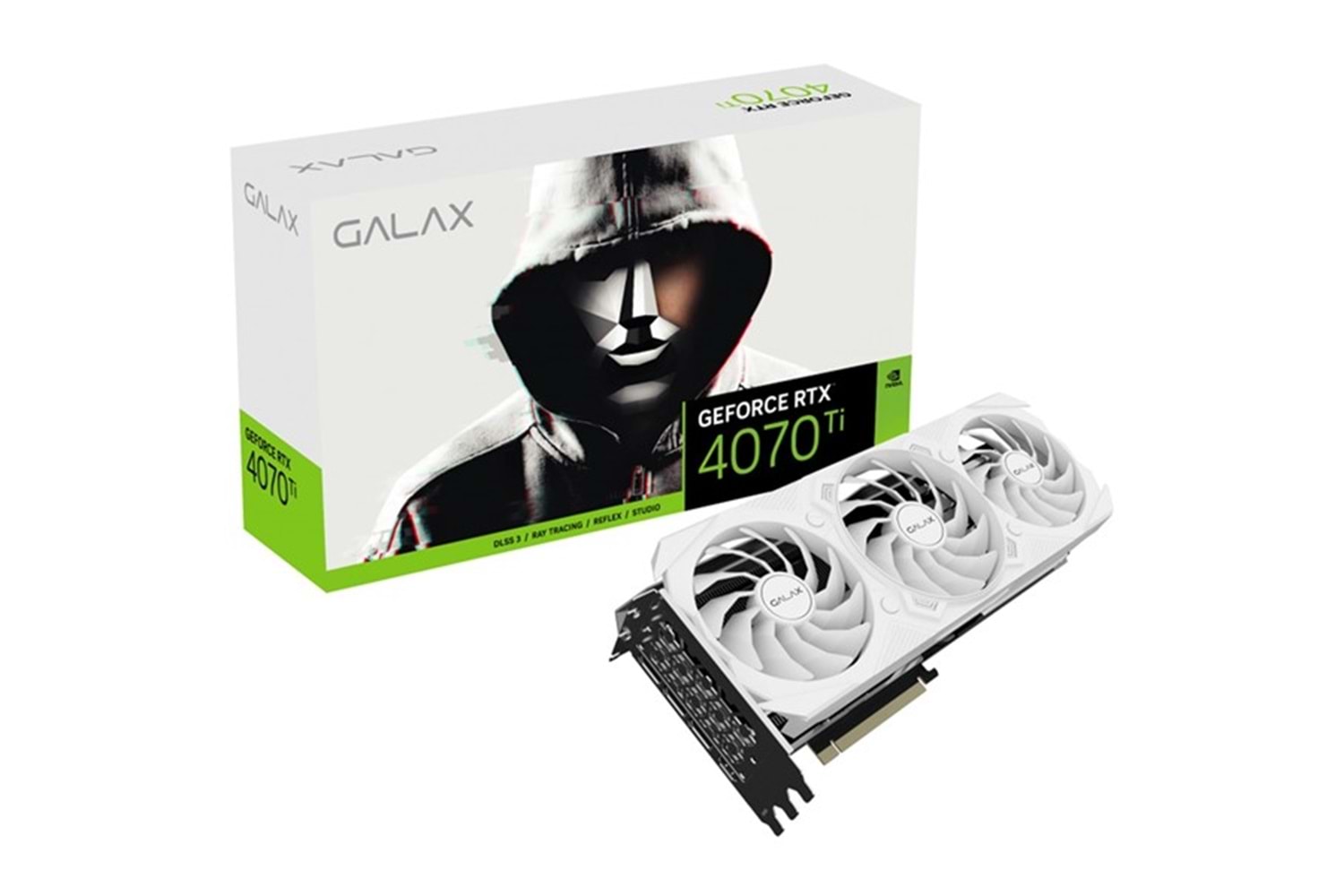 GALAX RTX4070Ti 12GB EX GAMER WHITE 47IOM7MD7BGW GDDR6X 192bit HDMI DP PCIe 16X v4.0