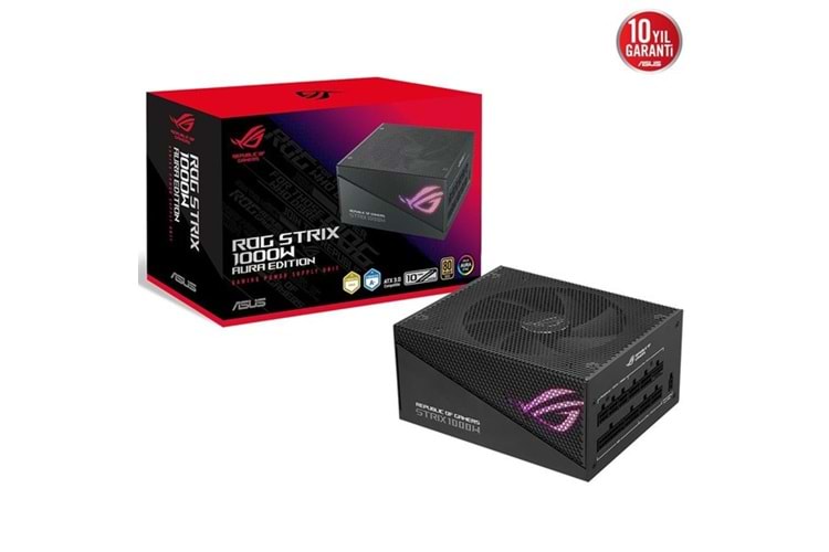 ASUS 1000W 80+ GOLD ROG STRIX 1000G AURA PCIe5.0 Tam Modüler Power Supply
