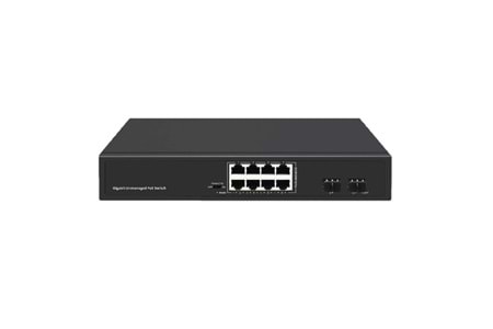 ODS 8port 120w FULL PoE 08ODS-8P2S GIGABIT 2X SFP Yönetilemez Switch