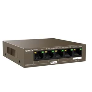 TENDA 5port 30w 4port PoE TEG1105PD GIGABIT Yönetilemez Switch