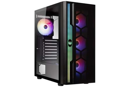 BITFENIX 600W 80 APOLLO APL-300-KKGXP-4F Gaming Mid-Tower PC Kasası 4X RGB FANLI
