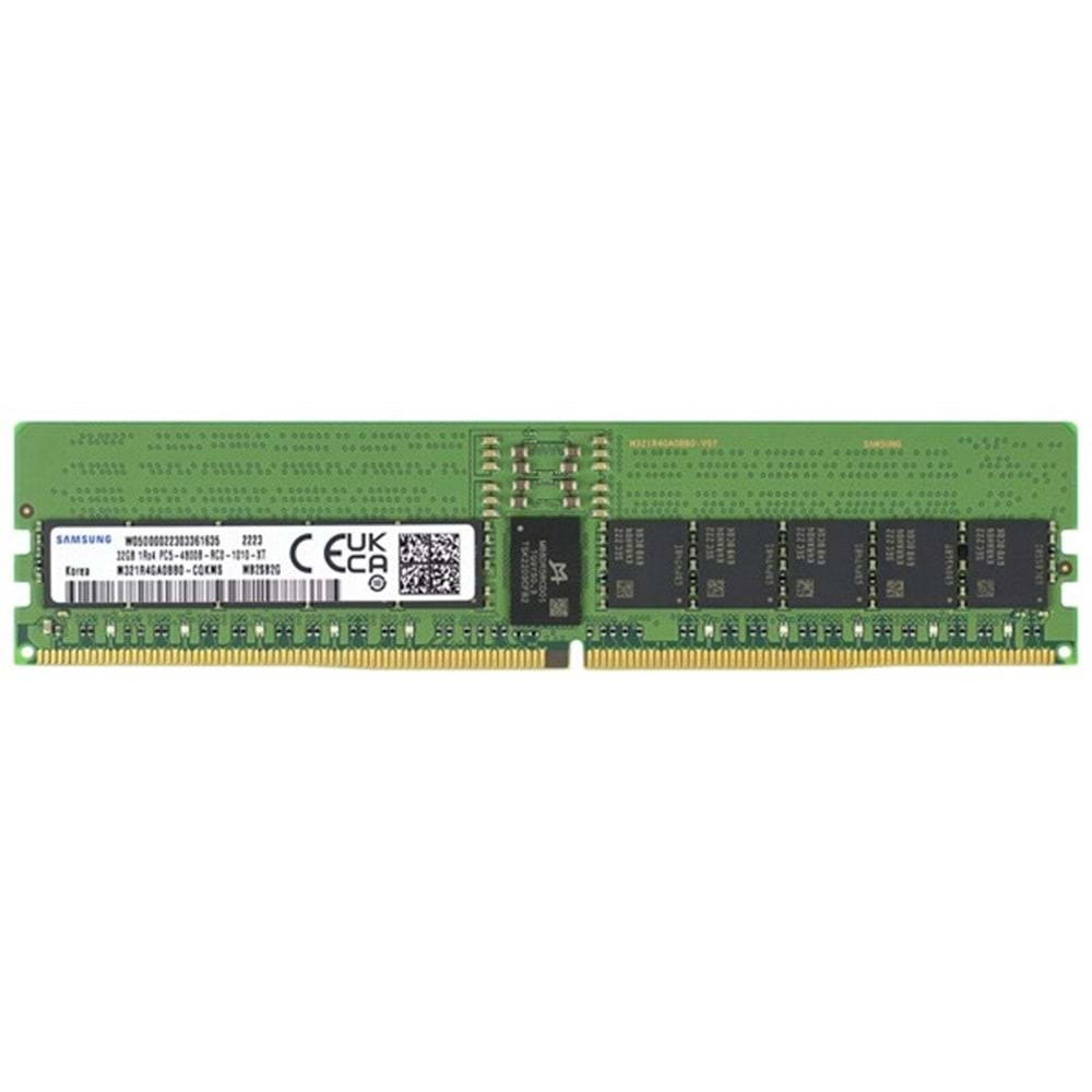 SAMSUNG DDR5 ECC RDIMM 32GB 4800MHz M321R4GA0BB0-CQK 2Rx8 Sunucu Ram