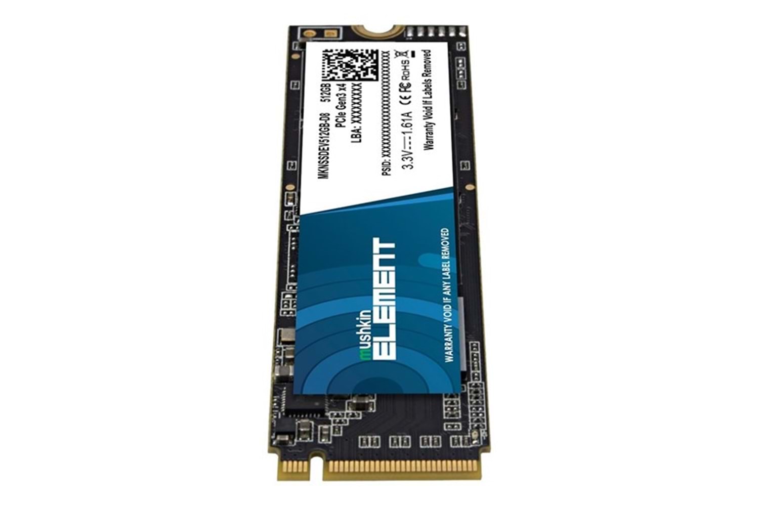 MUSHKIN 512GB MKNSSDEV512GB-D8 2000- 1400MB/s M2 NVME PCIe NVMe Gen3 Disk