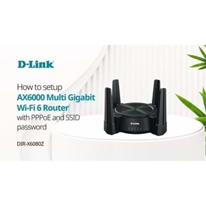 D-LINK DIR-X6080Z/MSG AX6800 Dual Band EV Ofis Tipi Router