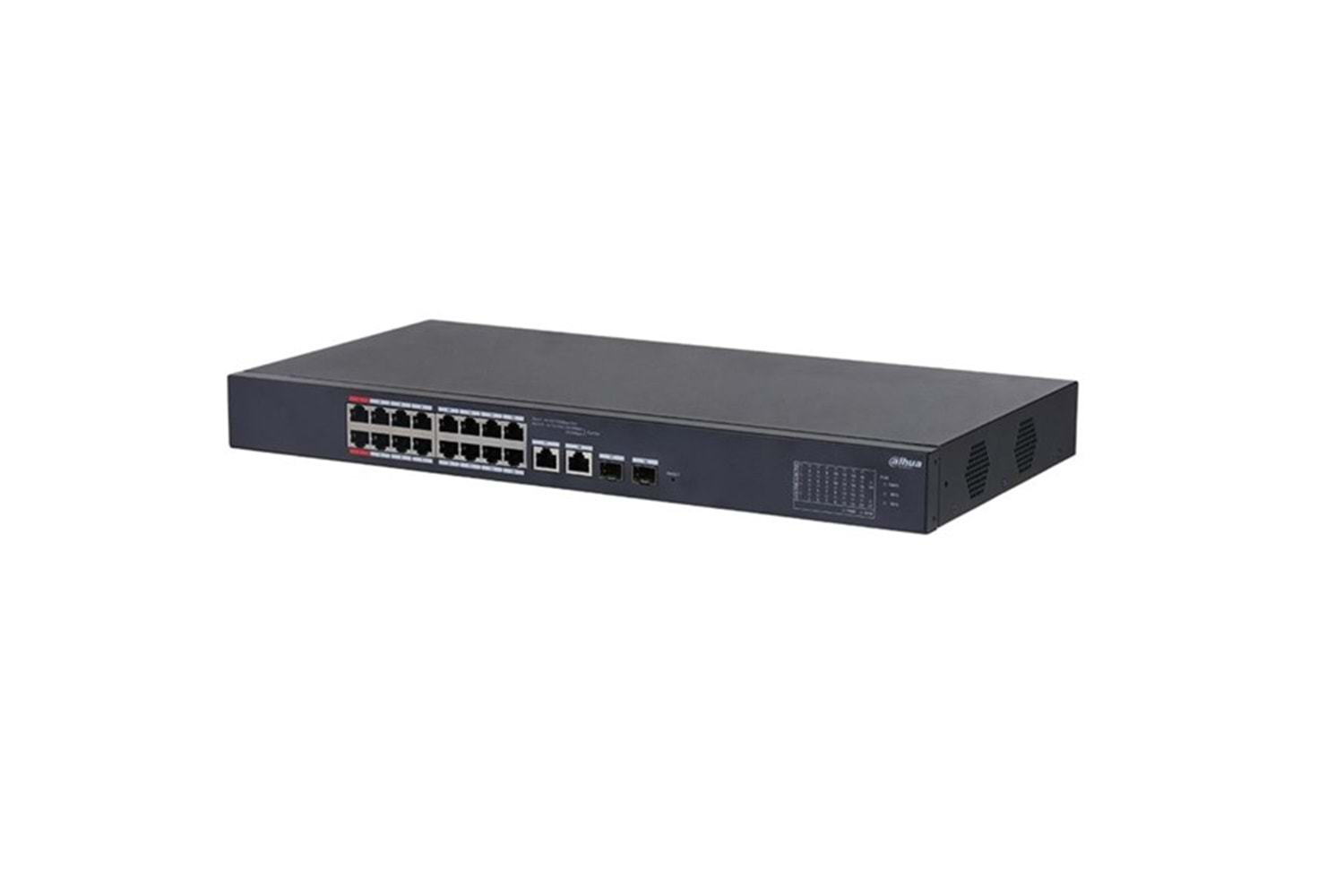 DAHUA 16port 135w FULL PoE CS4218-16ET-135 GIGABIT Yönetilebilir Switch