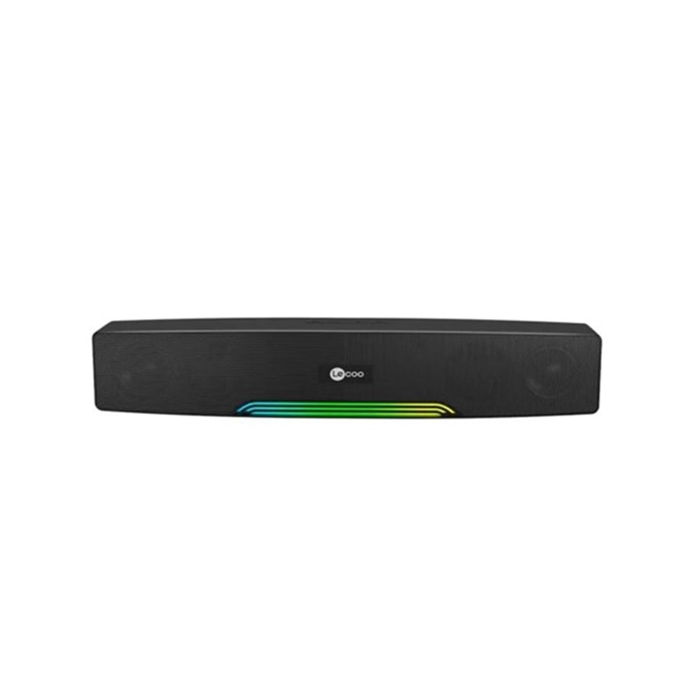 LENOVO LECOO DS109 Stereo Bluetooth AUX-TF/USB Siyah 10w RMS Soundbar Speaker RGB Ledli