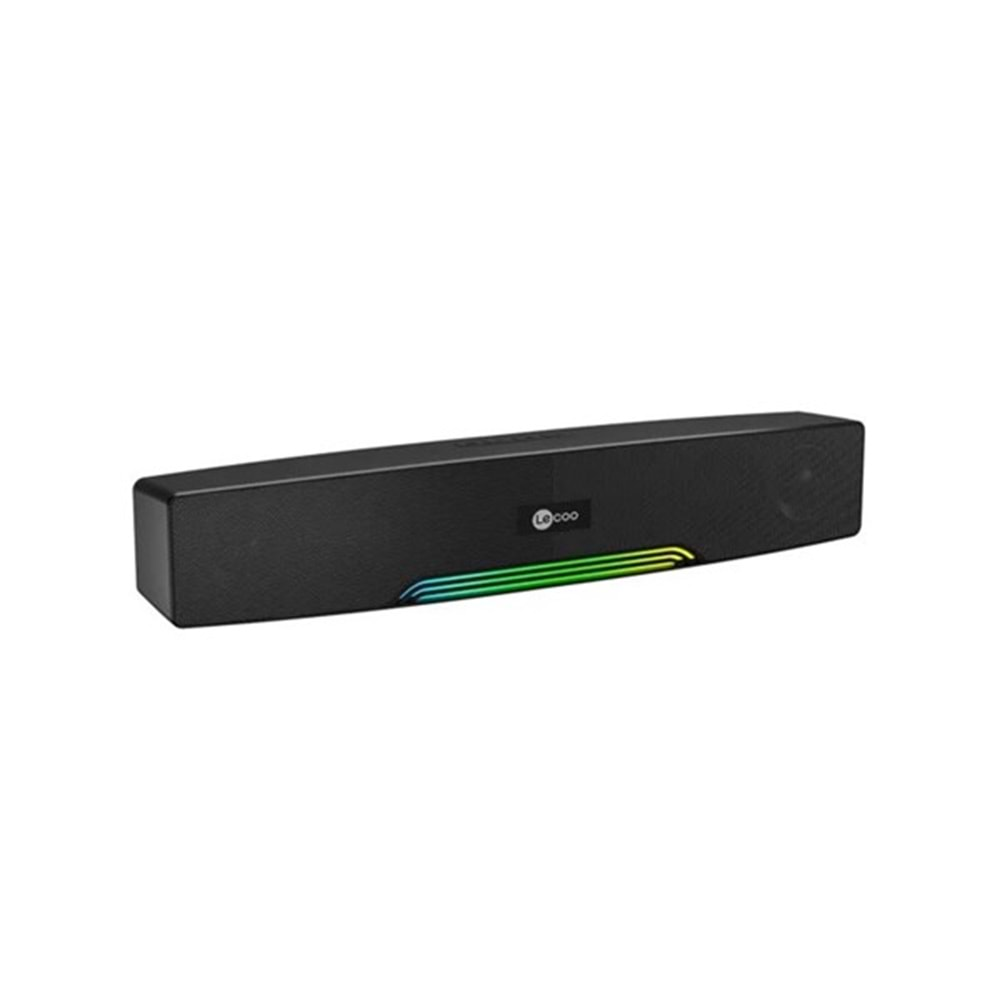 LENOVO LECOO DS109 Stereo Bluetooth AUX-TF/USB Siyah 10w RMS Soundbar Speaker RGB Ledli