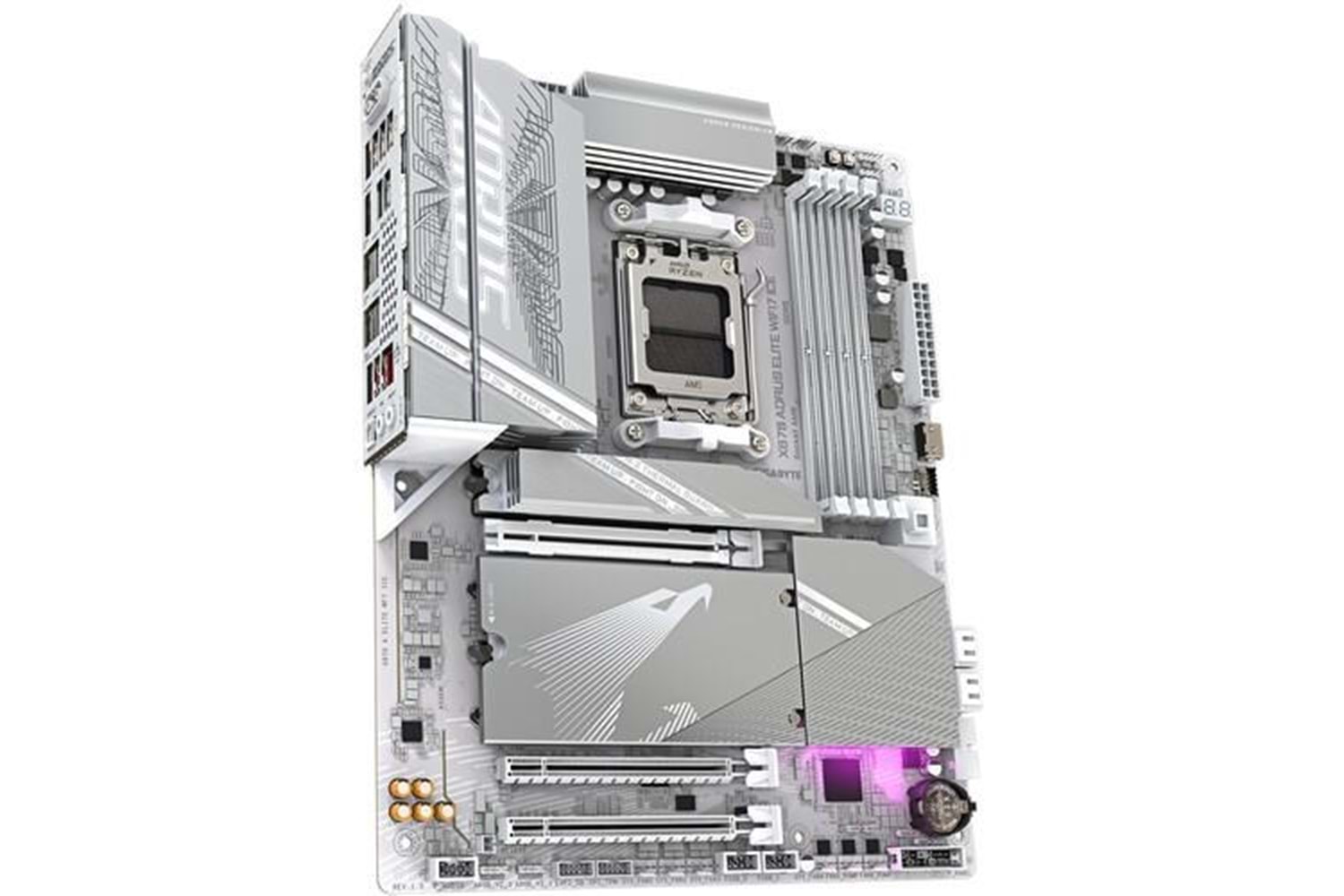 GIGABYTE X870 AORUS ELITE WIFI-7 ICE DDR5 HDMI DP PCIe 16X v5.0 AM5 ATX