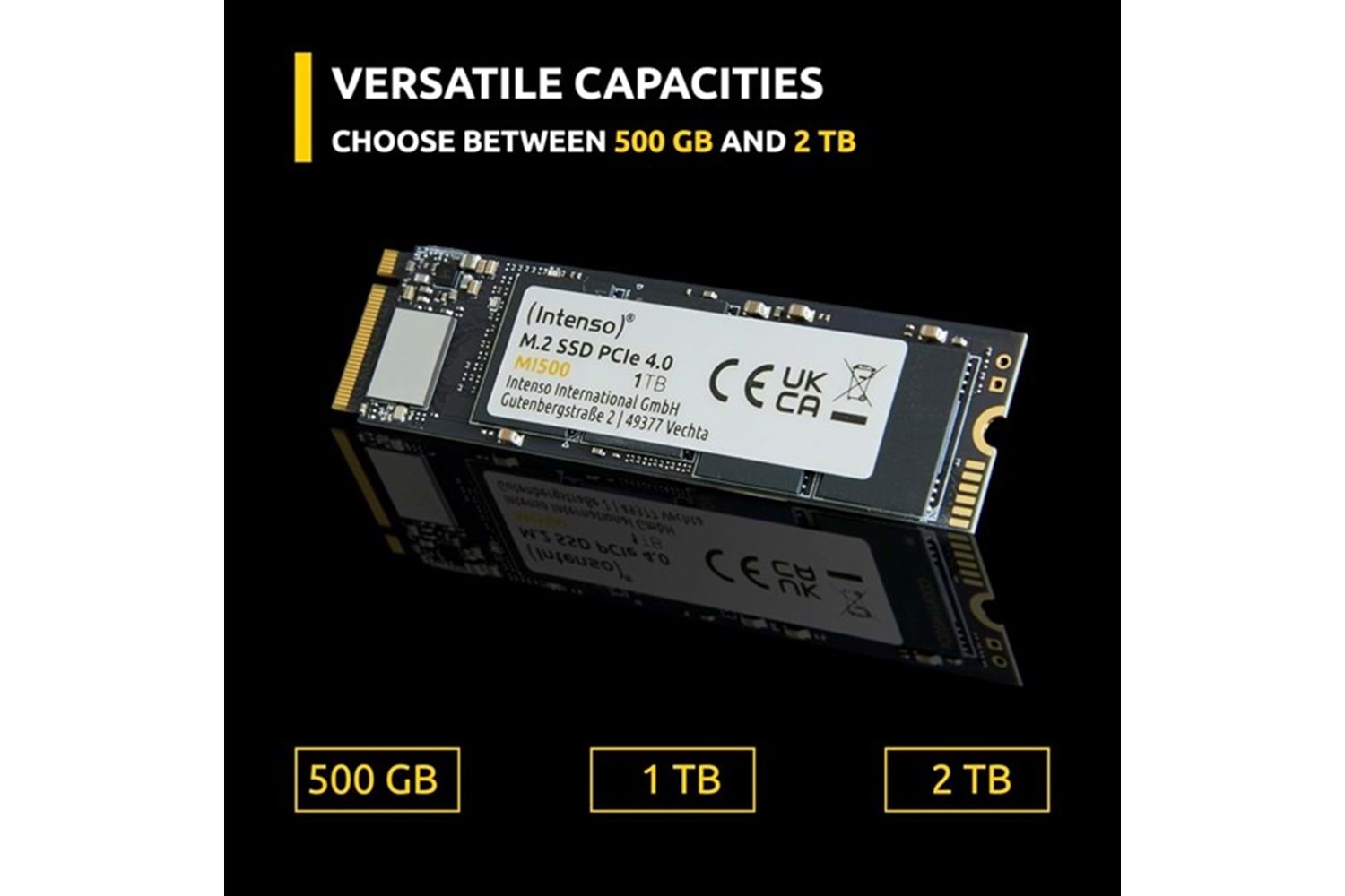 INTENSO 2TB MI500 3836470 5300- 4500MB/s M2 NVME GEN4 Disk
