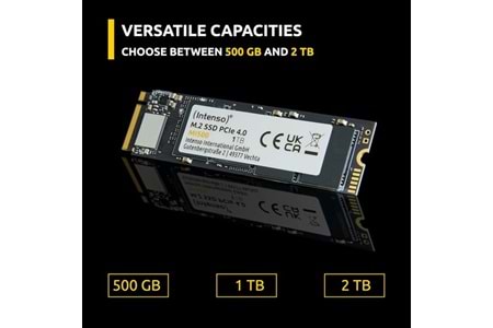 INTENSO 2TB MI500 3836470 5300- 4500MB/s M2 NVME GEN4 Disk