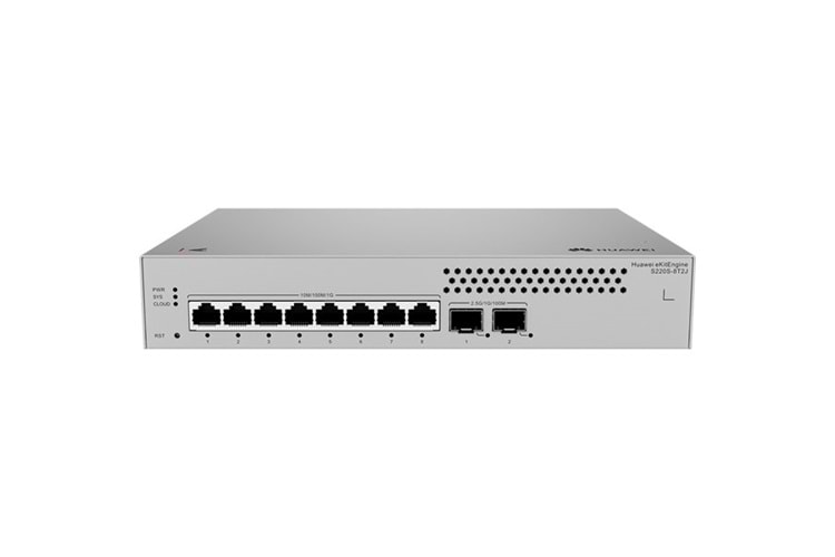 HUAWEI 8port eKIT S220S-8T2J GIGABIT 2xSFP Yönetilebilir Switch RackMount Layer2