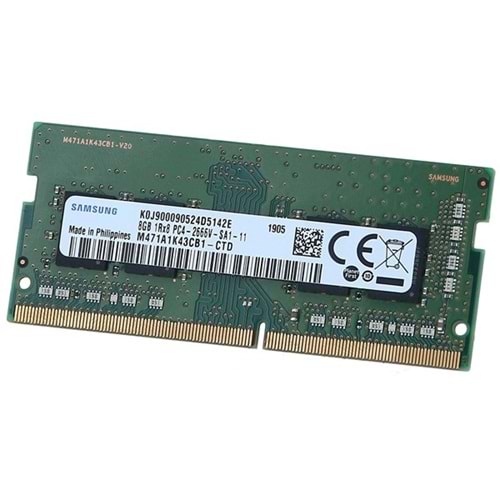 SAMSUNG 8GB DDR4 2666MHZ NOTEBOOK RAM VALUE M471A1K43CB1-CTD
