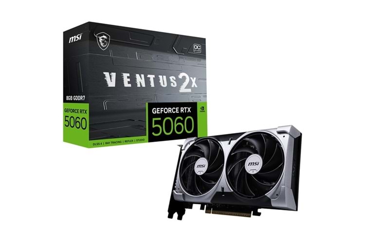 MSI 8GB RTX5060 VENTUS 2X OC GDDR7 128bit HDMI DP PCIe 5.0
