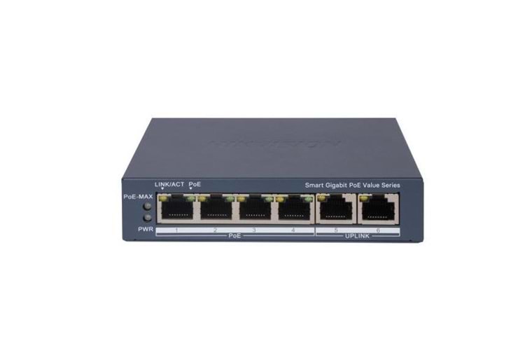 HIKVISION 4port 30w FULL PoE DS-3E1506P-EI/M GIGABIT Yönetilemez Switch