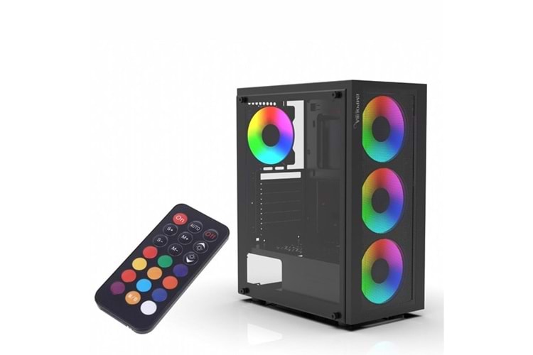 INCA 650W 80+ BRONZE EMG-15XN Gaming Mid-Tower PC Kasası ARGB Kontrolcü