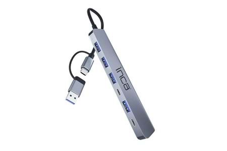 INCA IUTP-7 5port TYPEC-USB 3.0 USB Çoklayıcı Hub 100W