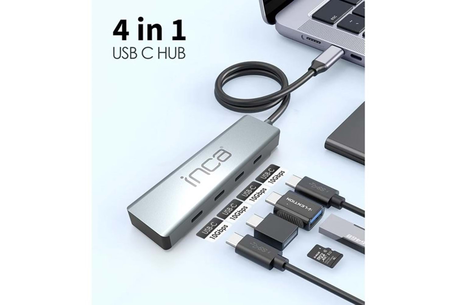 INCA ITPT-4T 4port TYPEC Çoklayıcı Hub