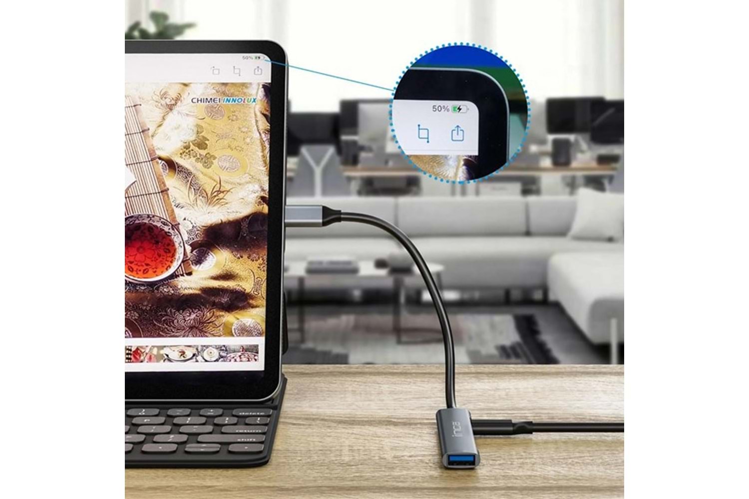 INCA IUTP-06T 5port USB 3.0 TYPEC Çoklayıcı Hub