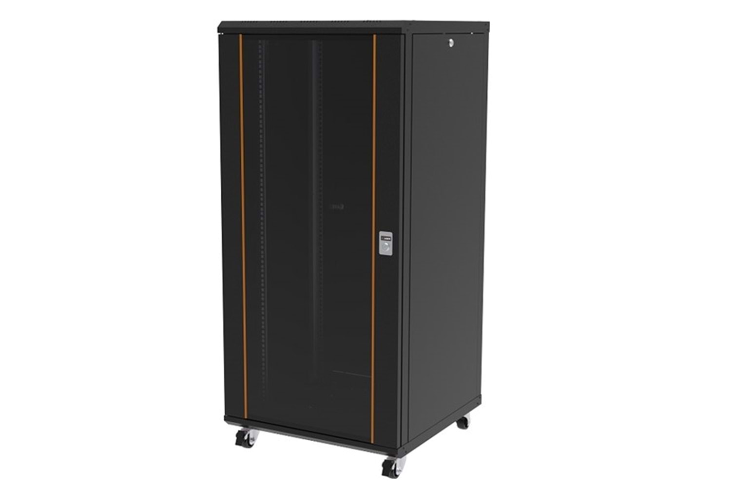 AGER 20U + 2li Fan 600x600mm Dikili Tip Siyah Kabinet Agena AG-AN20U6060S1 Cam Kapak