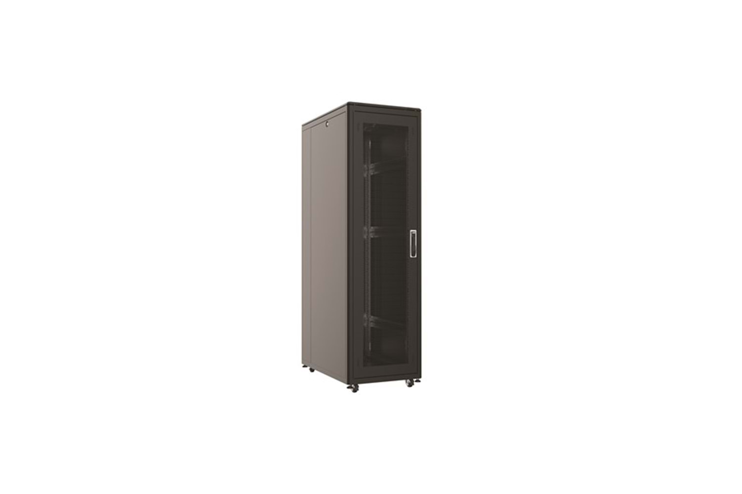 AGER 32U 2li Fan 800x1000mm Dikili Tip Siyah Kabinet Vega AG-VB32U8010S1 Cam Kapak
