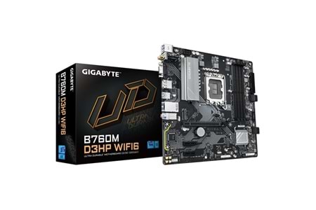 GIGABYTE B760M D3HP WIFI6 DDR4 HDMI DP PCIE 4.0 1700p mATX