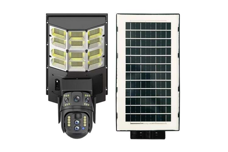 AVENIR 4MP Solar 10x Zoom IP66 4G Solar Sokak Lambası Kamera 3 Lens LED Aydınlatma AV-SL400X