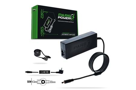 PARS POWER PRS-019 90W 19.5V 4.62A- 4.5*3.0MM Siyah ADAPTÖR
