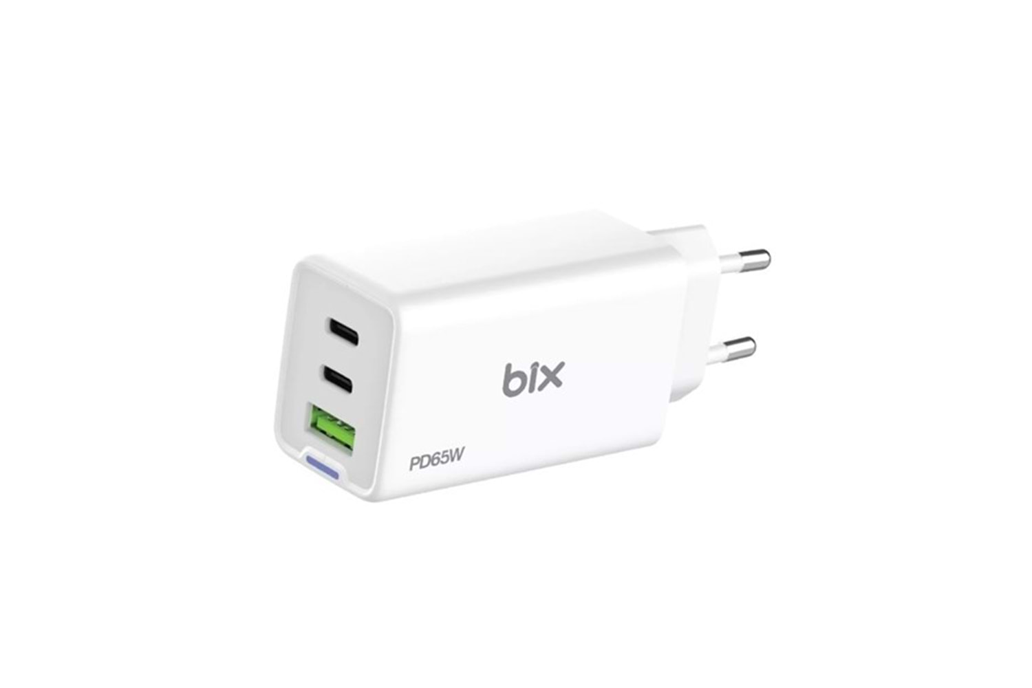 BİX BX3P66G-WE 65W ŞARJ ADAPTÖR TYPE-C/USB Beyaz