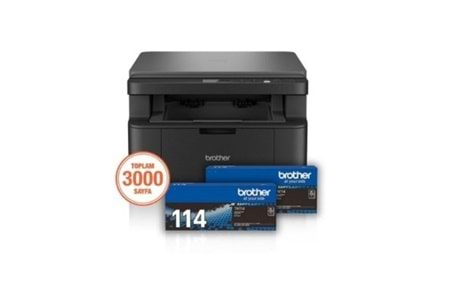 BROTHER DCP-L1632W A4 Siyah Çok Fonksiyonlu Laser Yazıcı USB 2.0,Kablosuz 3000 Sayfalık Toner