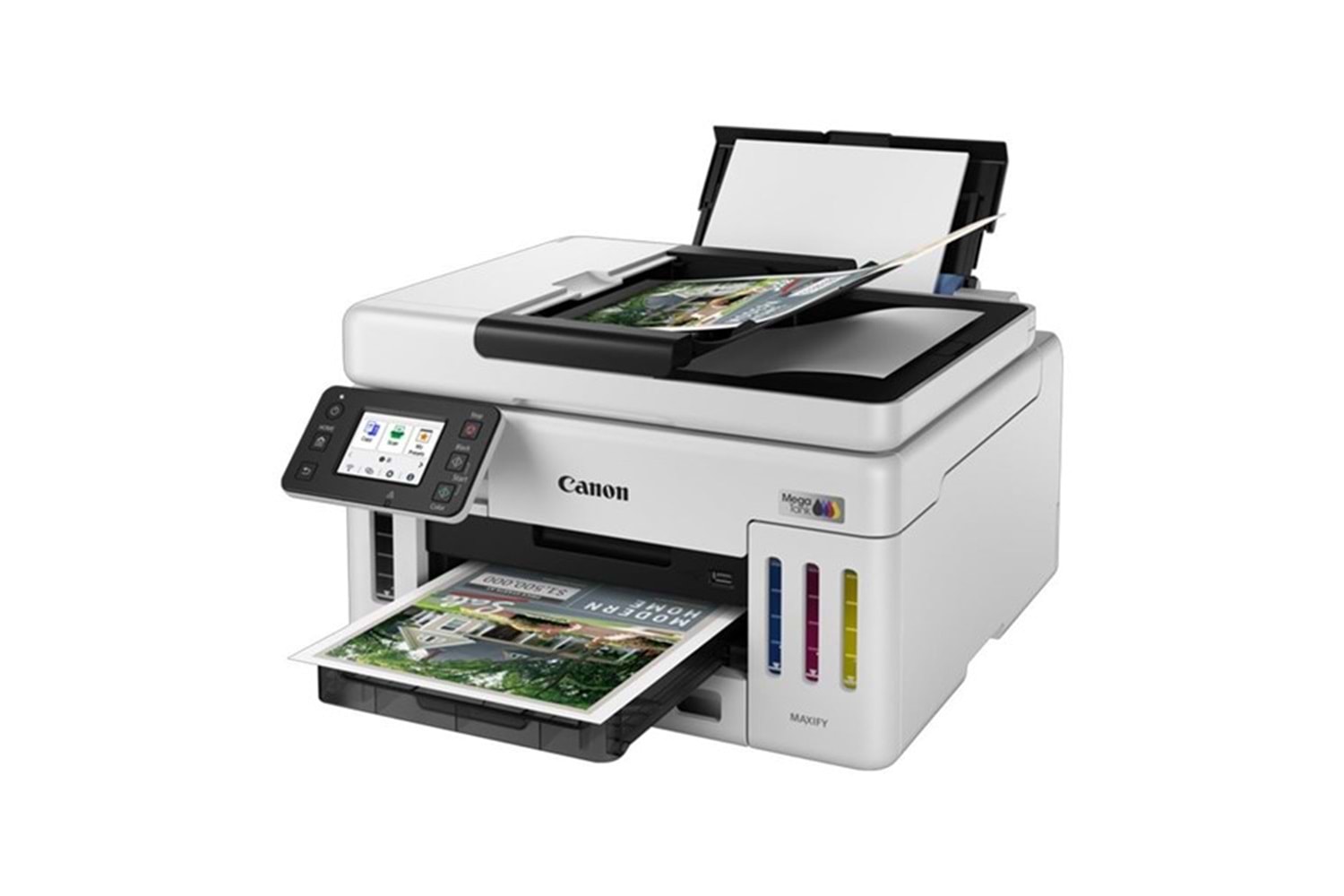 CANON A4 Renkli GX6140 Tanklı Yazıcı Tarayıcı Fotokopi USB 2.0,Ethernet,Kablosuz Tanklı