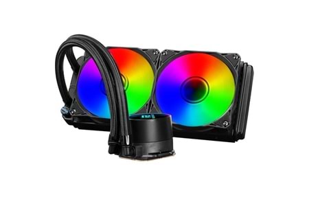 POWERBOOST 240mm DEEP PB-LCS-PI240 ARGB Sıvı Soğutmalı AM5-1851p İşlemci Fanı