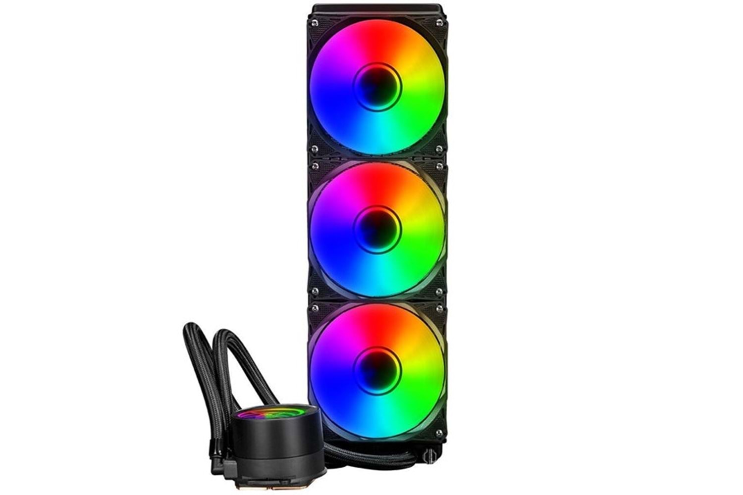 POWERBOOST 360mm DEEP PB-LCS-PI360 ARGB Sıvı Soğutmalı AM5-1851p İşlemci Fanı