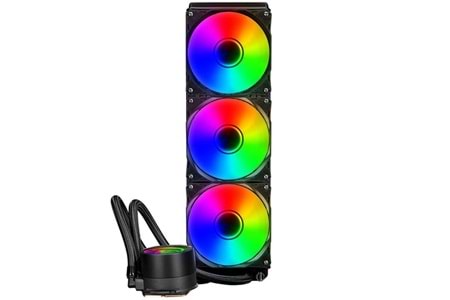 POWERBOOST 360mm DEEP PB-LCS-PI360 ARGB Sıvı Soğutmalı AM5-1851p İşlemci Fanı