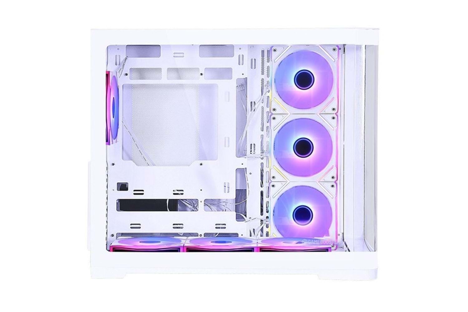 POWERBOOST 750W 80+ BRONZE Seaview GB-G2852W Gaming Mid-Tower PC Kasası Beyaz 360MM Sıvı Soğutucu Desteği