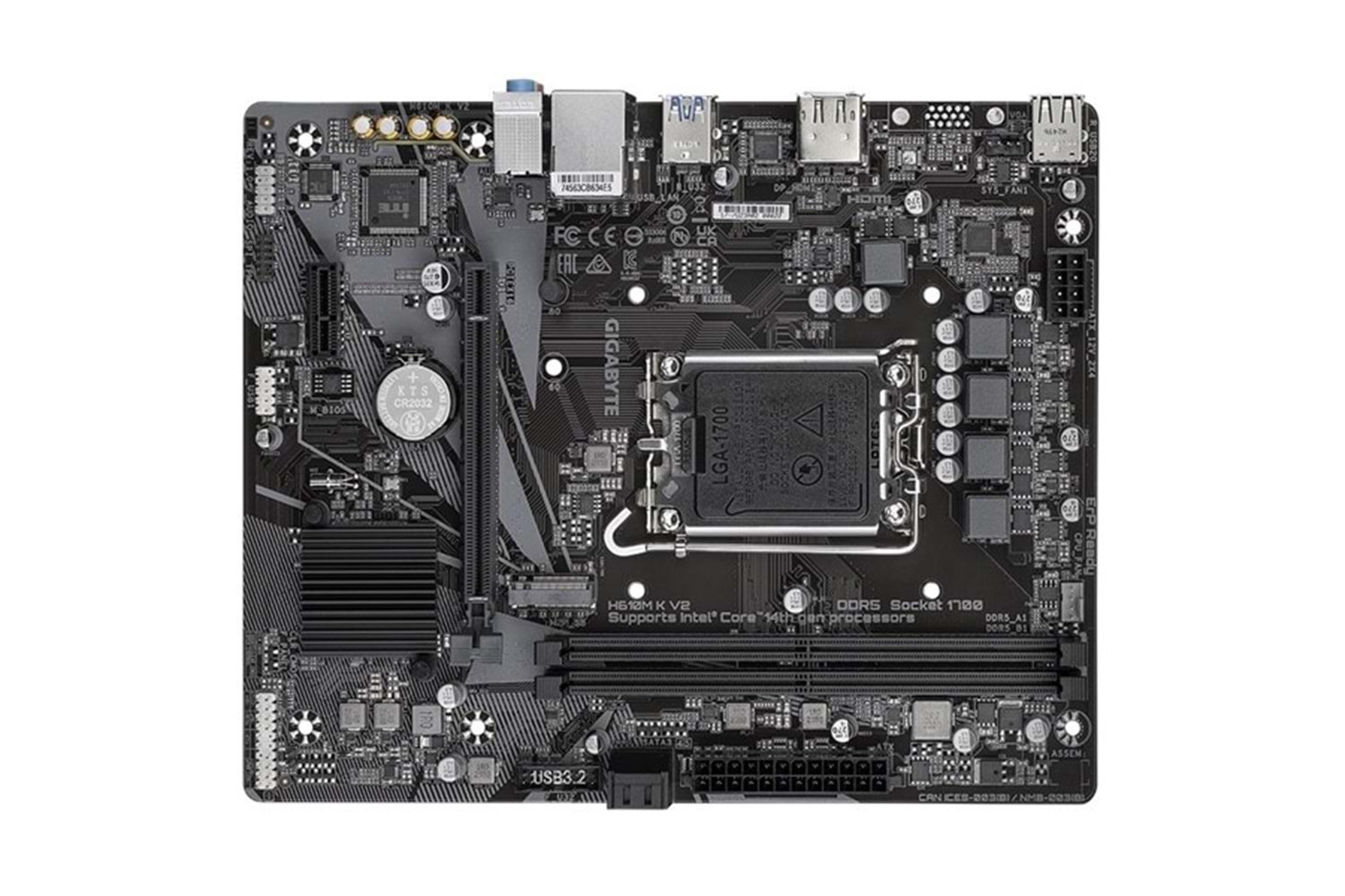 GIGABYTE H610M-K v2 DDR5 HDMI PCIe 16X v4.0 1700p mATX