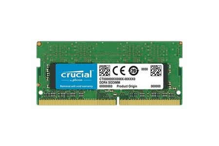 CRUCIAL 8GB DDR4 3200MHZ CL22 NOTEBOOK RAM VALUE CT8G4SFS832A