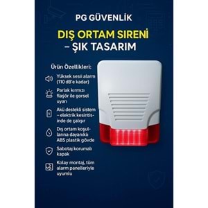 PG PG-SİREN Harici Sahte Siren Flaşörlü
