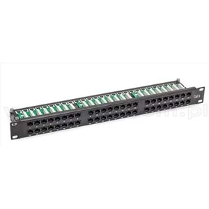 ODS 1U 50PORT Patch Panel CAT3 UTP RAC SLIDING SİYAH 10C-SB1U50PCAT3-RL1A