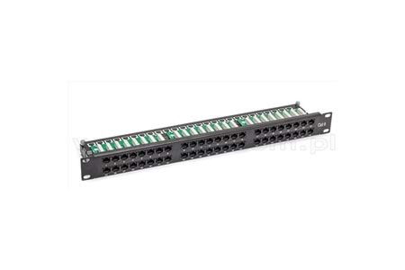 ODS 1U 50PORT Patch Panel CAT3 UTP RAC SLIDING SİYAH 10C-SB1U50PCAT3-RL1A