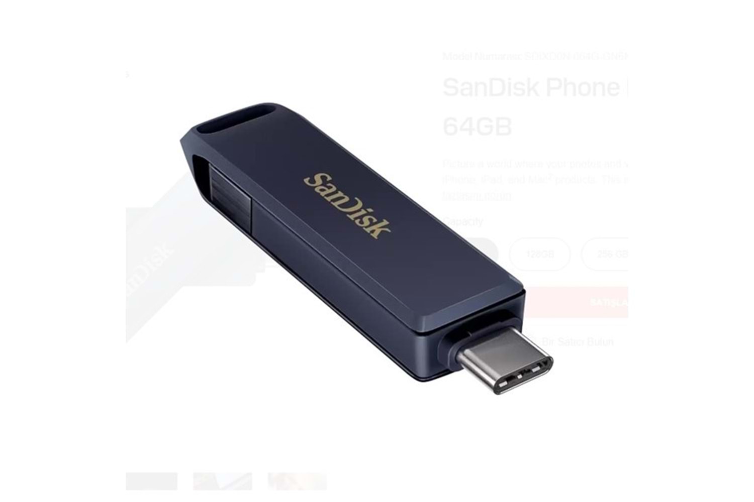 SANDISK 64GB Type-C/Lightning PHONE DRIVE SDIXD0N-064G-GN6NN Usb Bellek