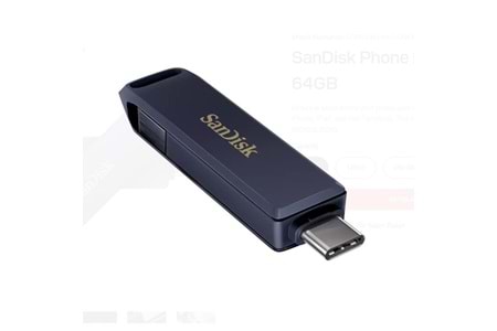 SANDISK 64GB Type-C/Lightning PHONE DRIVE SDIXD0N-064G-GN6NN Usb Bellek