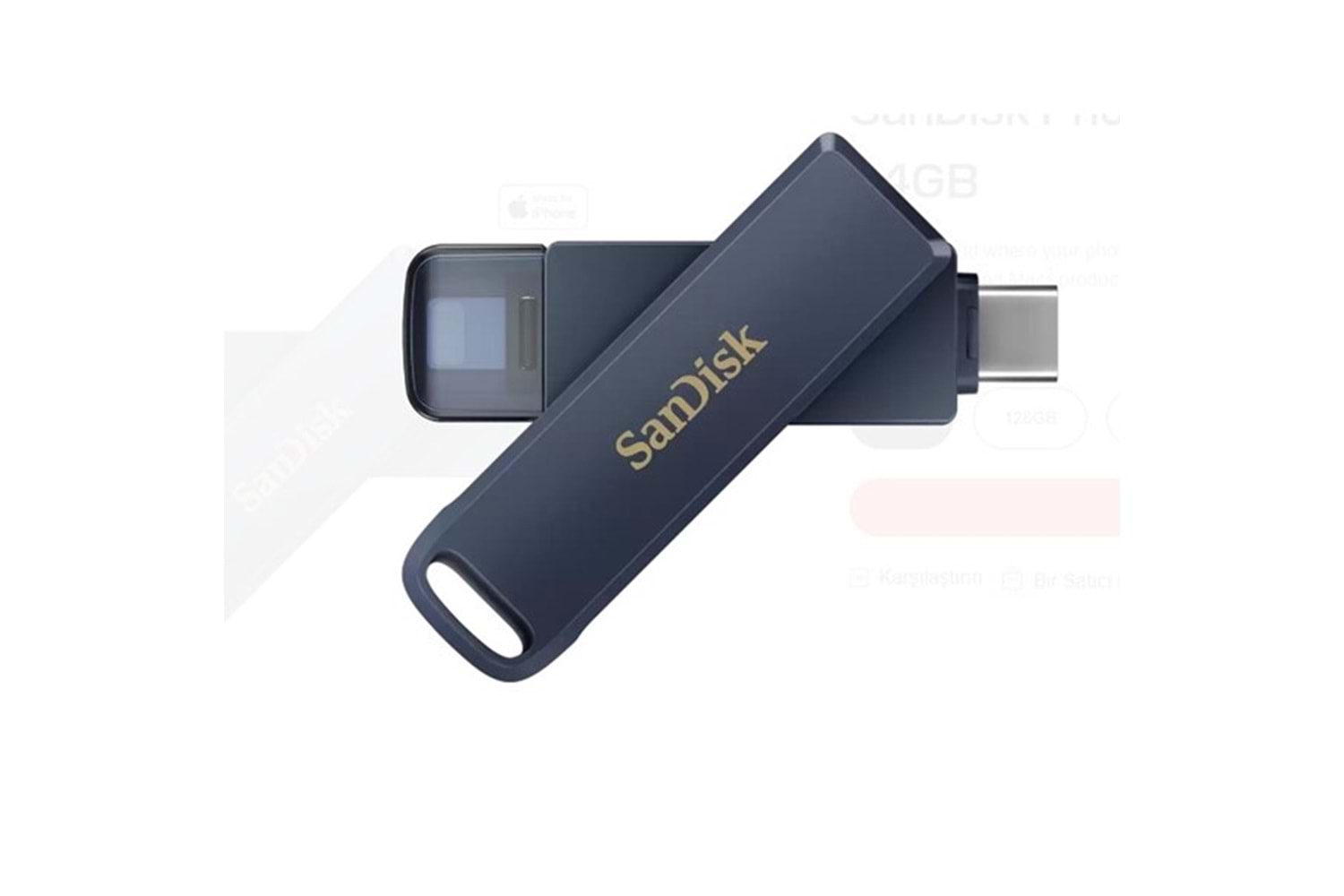 SANDISK 64GB Type-C/Lightning PHONE DRIVE SDIXD0N-064G-GN6NN Usb Bellek