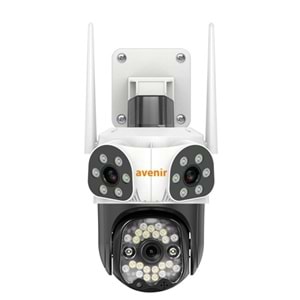 AVENIR 9MP SPEED DOME AV-S333 Kablosuz IP Güvenlik Kamerası 3 Kameralı