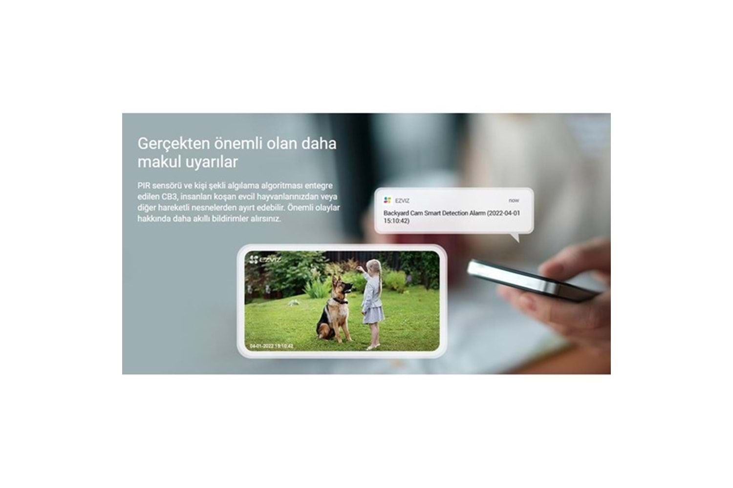 EZVIZ 2MP BULLET 2,8mm CS-CB3/SP Kablosuz IP Kamera Pilli