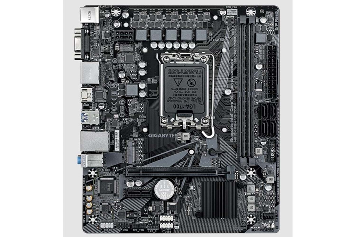 GIGABYTE H610M-S2H v3 DDR4 HDMI DP PCIe 16X v4.0 1700p mATX