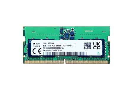 HyNIX 8GB DDR5 5600MHZ NOTEBOOK RAM VALUE HMCG66AGBSA092N