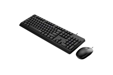 RAPOO X130pro Kablolu Usb Tr Klavye Mouse Set Siyah