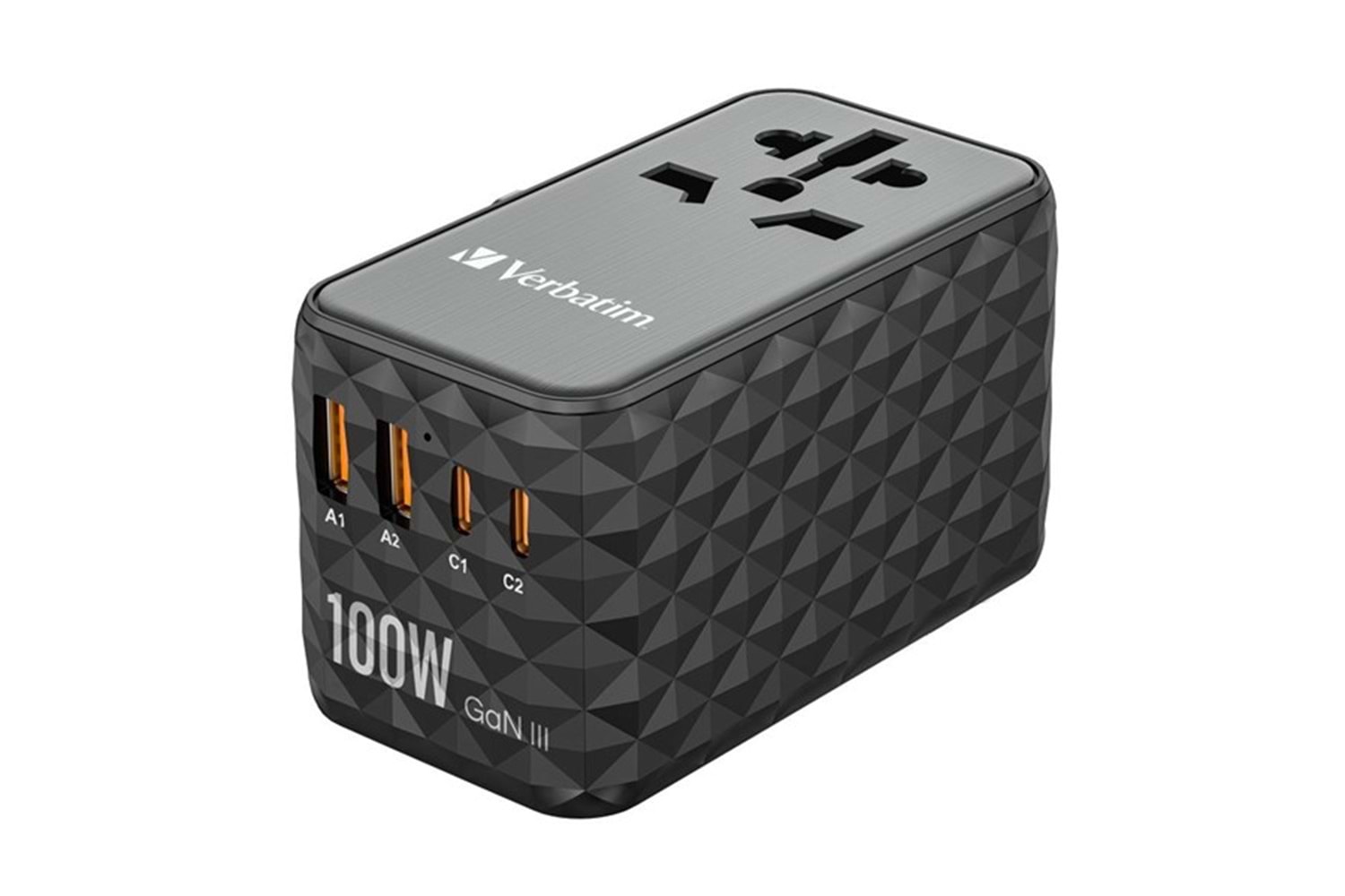 VERBATIM CHR ATA-06 GaN III Evrensel Seyahat Adaptörü 100W